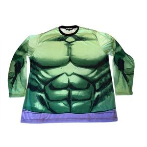 Marvel Comics Incredible Hulk Long Sleeve Costume T Shirt Cosplay Tee Mens XL